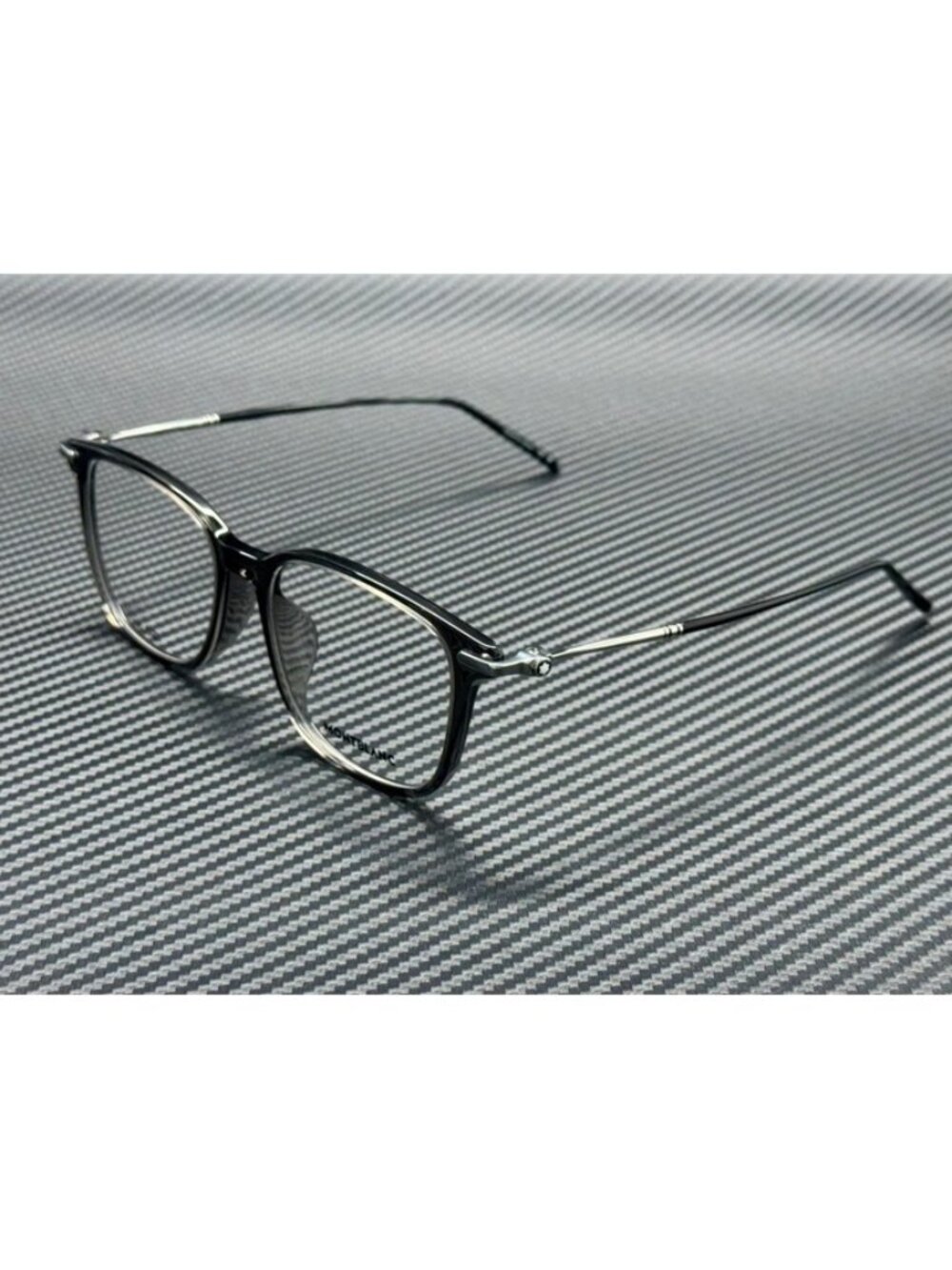 New Montblanc Men Grey Transparent Eyeglasses 54-17-145